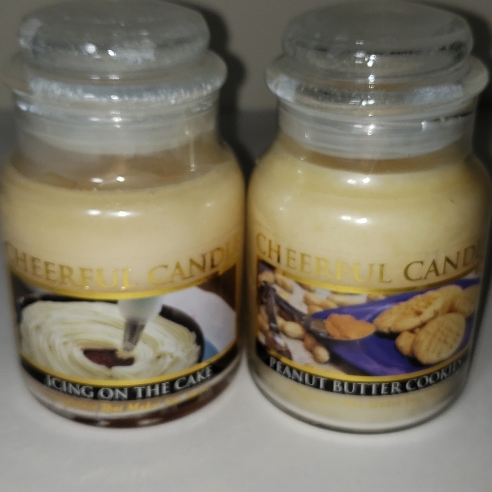 NEW- Set of 2 Scented Candles by Cheerful Giver, 6 oz, 30 hour burn time